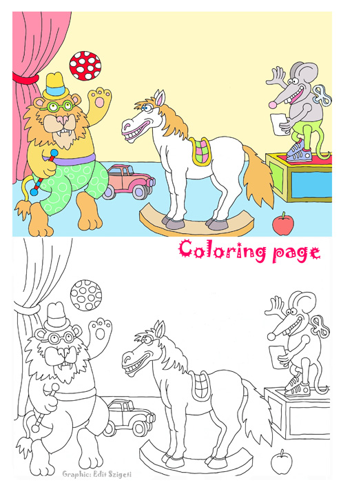 Coloring page-Showtime